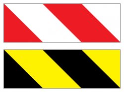 UK Hazard Stripes Meme Template