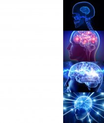 Expanding Brain HD Meme Template