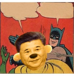 Batman Slap Xi Pooh Ping Meme Template