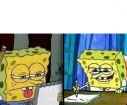Spongebob Thinking List Meme Template