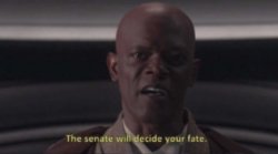 The senate will decide your fate Meme Template