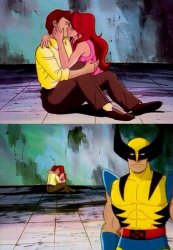 Wolverine Alone Meme Template