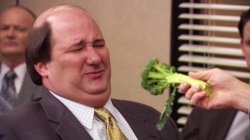 Kevin forced to eat broccoli Meme Template