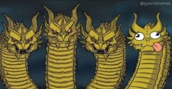 4 headed dragon Meme Template