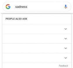 Sadness people also ask Meme Template