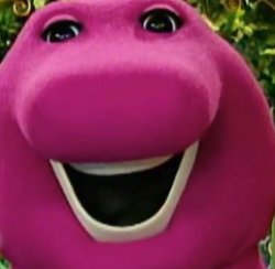 Barney the dino Meme Template