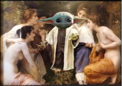 Baby Yoda Painting Meme Template