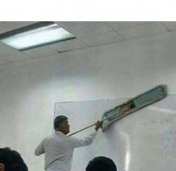 Cleaning the board Meme Template