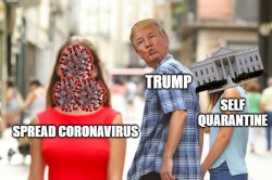 Trump Distracted Meme Template