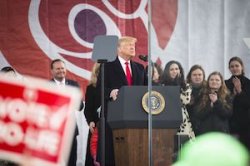 President Trump Podium Meme Template