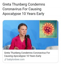 Greta Thunberg Coronavirus Meme Template