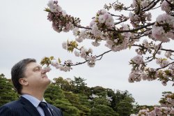 Poroshenko Smells Flowers Meme Template