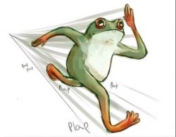 Running Frog Meme Template