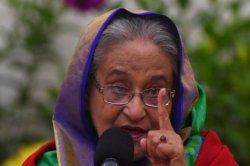 Sheikh Hasina rebuking Meme Template