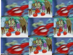 Mr.Krabs Blur Collage Meme Template