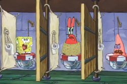 Krusty Krab bathroom Meme Template