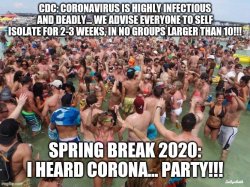 2020 Spring Break Meme Template