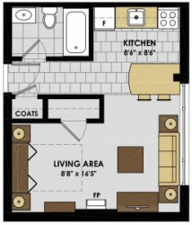 bachelor apartment floor plan Meme Template