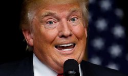 Trump teeth bared pupils dilated Meme Template