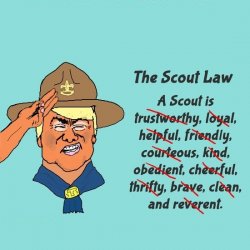 Donald Trump. Worst Boy Scout Ever Meme Template