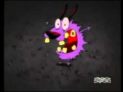 courage the cowardly dog screaming Meme Template