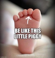 Little piggy Meme Template