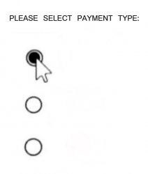 Please select payment type: (clear) Meme Template