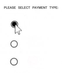 Please select payment type: Meme Template