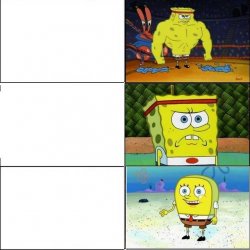 Spongebob muscle Meme Template