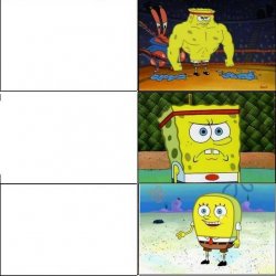 Happy Spongebob vs Depressed Spongebob Meme Generator