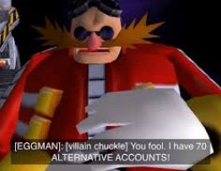 Eggman Alternative Accounts Meme Template