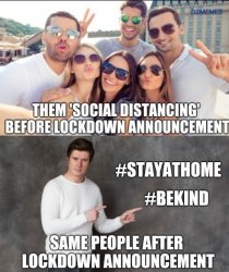 Social distancing Meme Template