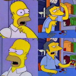 homero moe uhlala señor frances Meme Template