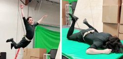 Tom Hiddleston flying and falling Meme Template