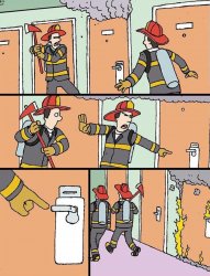 Firemen Don’t Break The Door Meme Template