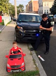 Toddler pulled over Meme Template