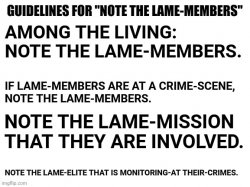 GuidelinesForNoteTheLameMembersThatAreLiving Meme Template