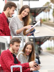 hahaha couple Meme Template