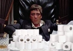 ScarFace The World Is Mine Toilet Paper Meme Template