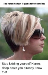The Karen “I’d Like to speak to a Manager” haircut Meme Template