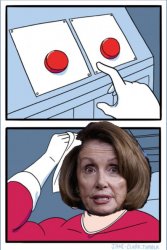 Two buttons Pelosi Meme Template