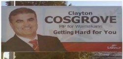 Cosgrove political sign Meme Template