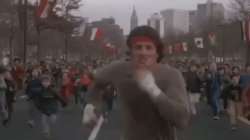 Rocky running Meme Template