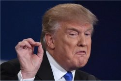 Trump One Does not simply angry tiny hand Meme Template