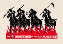 Four Horsemen of the Apocalypse Meme Template