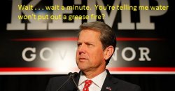 Georgia Governor Kemp not too bright Meme Template