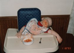 toddler food coma Meme Template