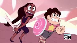 Steven and Connie fighting Meme Template
