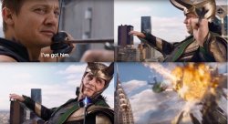 Loki Getting Shot Meme Template