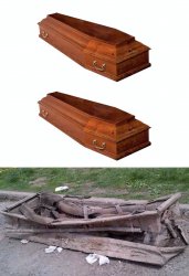 Different Coffins Meme Template